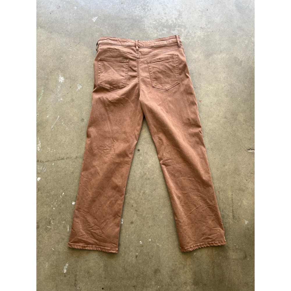 Well Worn Womens High Rise Straight Leg Pants Terracotta Brown Size 12/32 - Picture 6 of 7